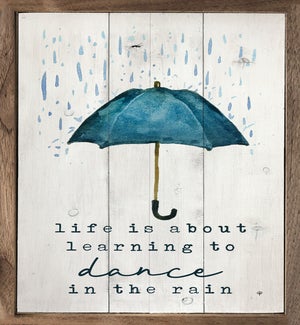 Dance In The Rain Umbrella Whitewash
